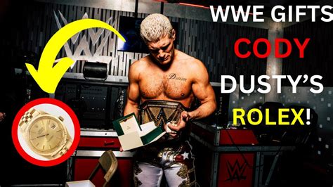 dusty rhodes gold rolex|Cody Rhodes received special gift from WWE after WrestleMania .